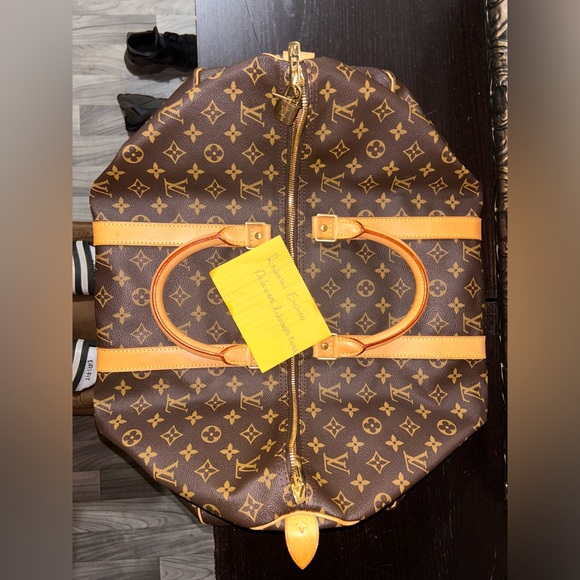 Louis Vuitton Keepall 50 Bandouliere Duffle Brown Canvas/Leather - Picture 1 of 9